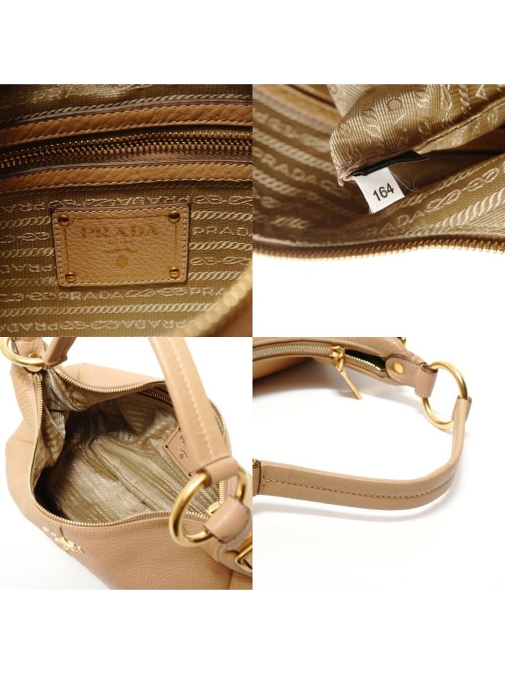 Prada Shoulder Bag Beige - Picture 9 of 10
